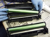 トナー清掃と組立